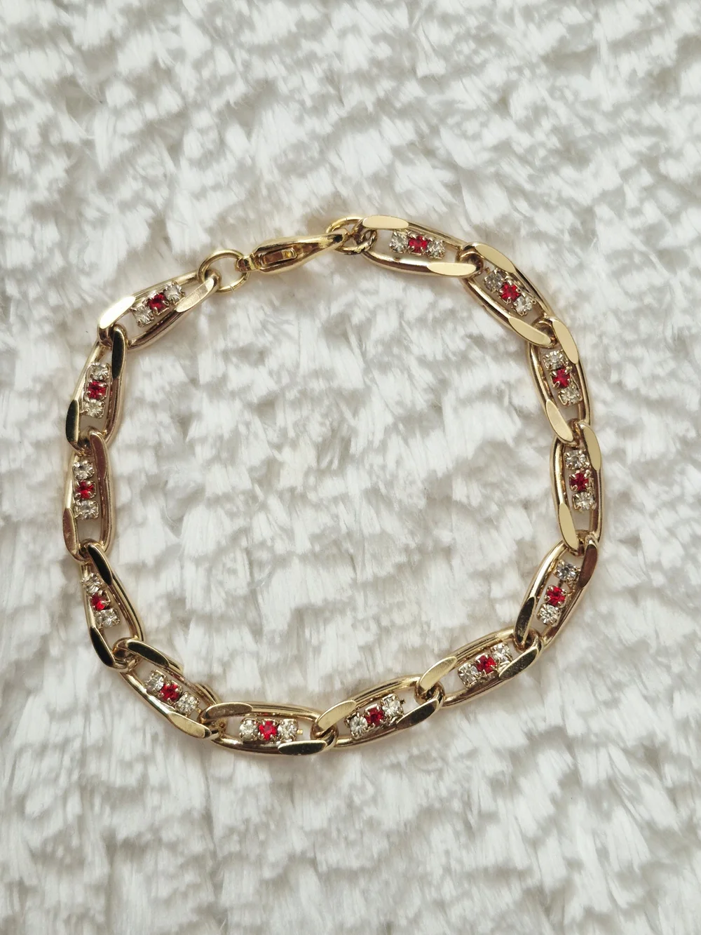 Vintage Gold Plated Link Bracelet
